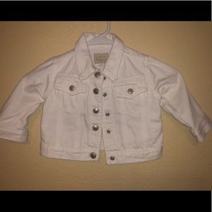 White jean jacket